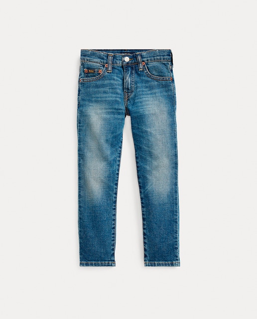 Imagen 0 de Vaqueros de niño de algodón con efecto desgastado