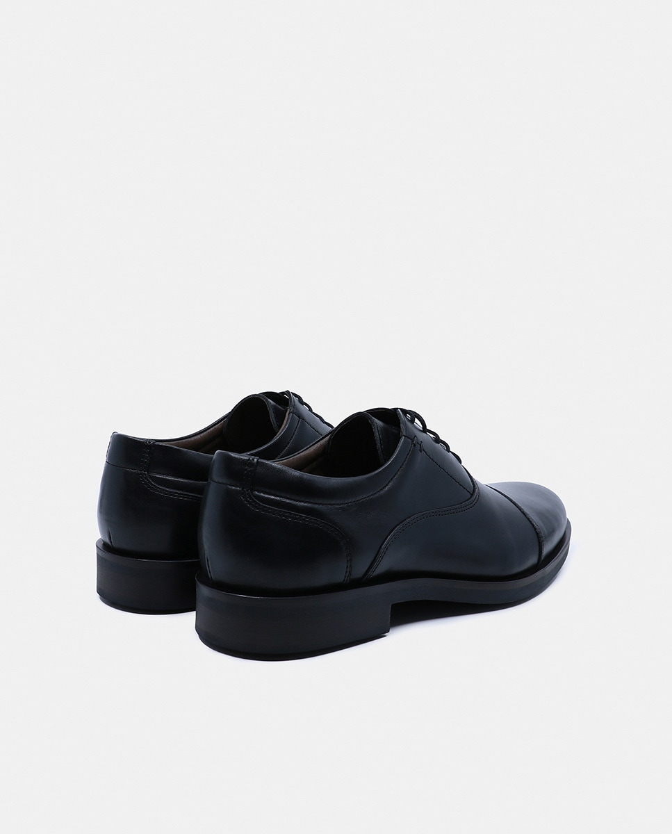 Sapatos com Atacadores Lisos Preto-9