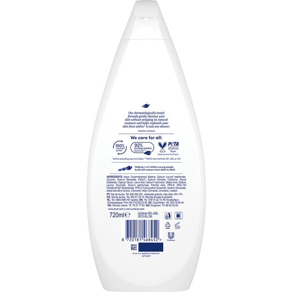 Gel Banho Silk Velvet embalagem 720 ml