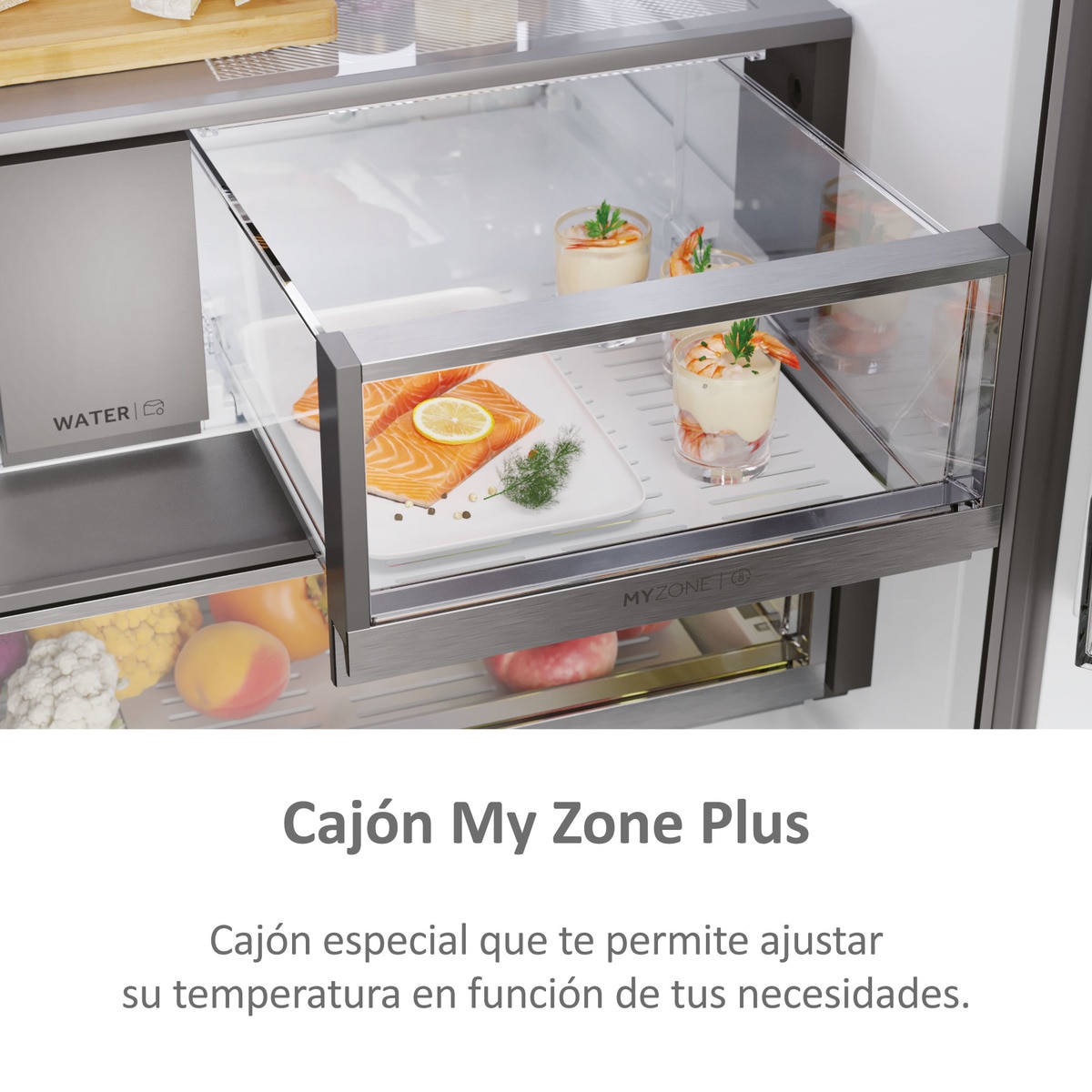 Frigorífico americano Haier, Total no Frost, Motor Inverter,FD 90 Series 7 - HFR79F19EFGK Glass Inox Look-14