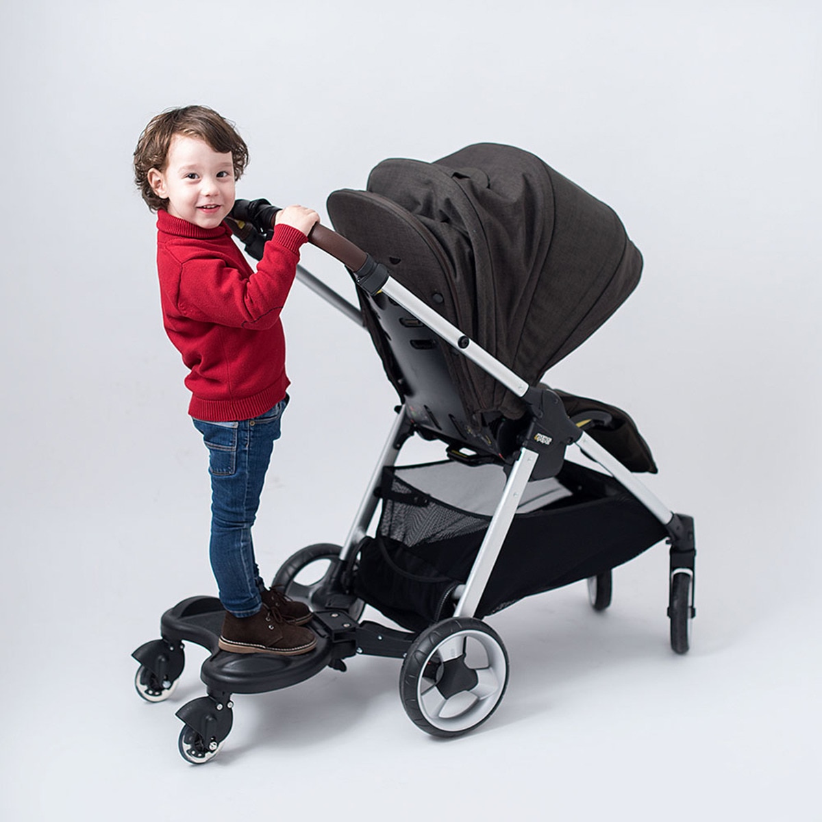 Trotinete para Carrinho de Passeio - Preto Preto-12