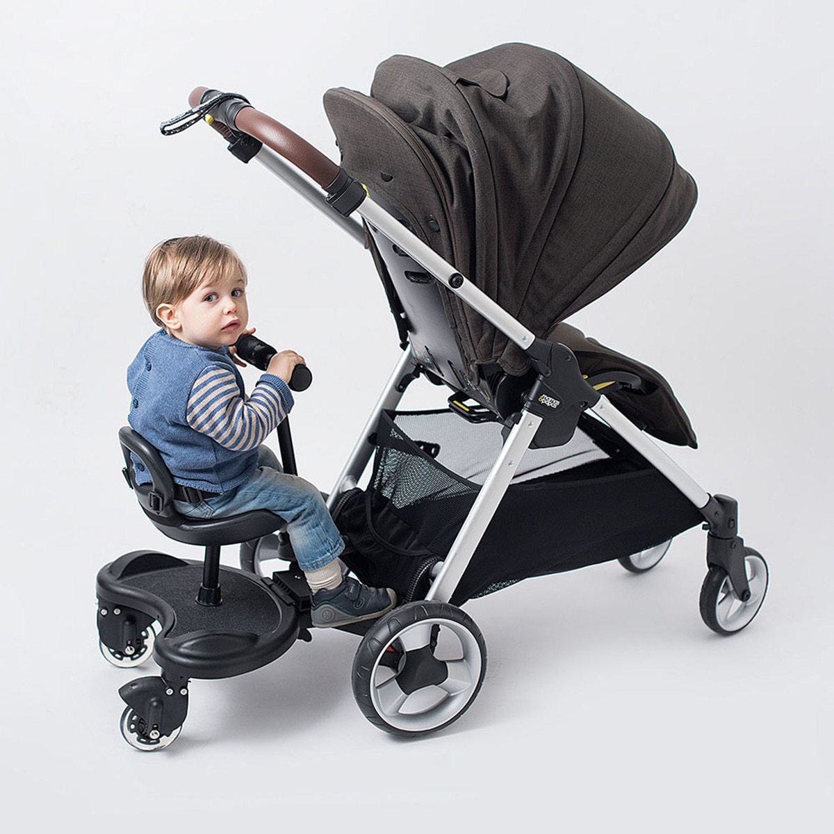 Trotinete para Carrinho de Passeio - Preto Preto-11
