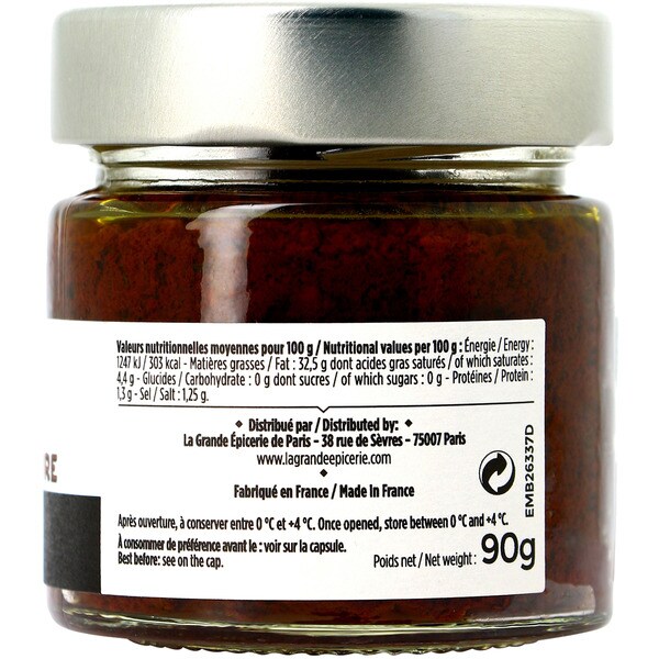 La Tapenade Noire paté de aceitunas negras tarro 90 g