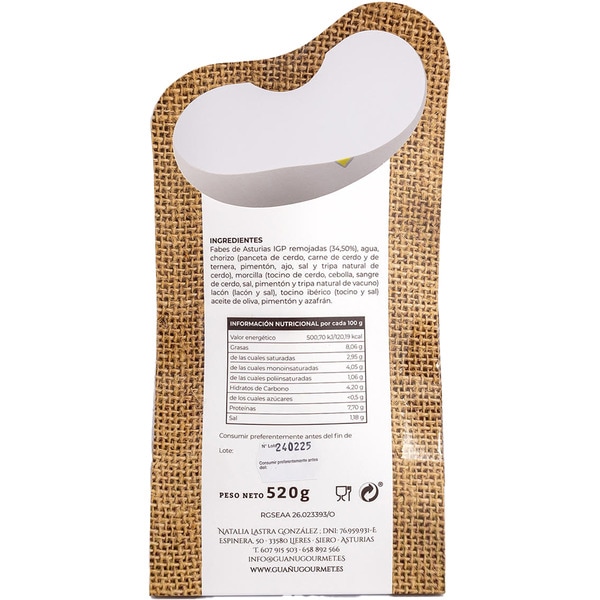 Bohneneintopf Fabada Asturiana Schale 520 g