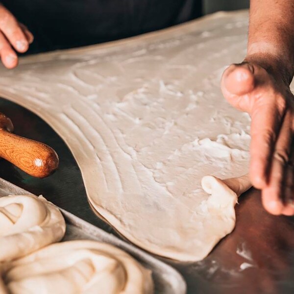 Ensaimada-Gebäck mit Kürbiskonfitüre aus Mallorca Karton 1 Einheit
