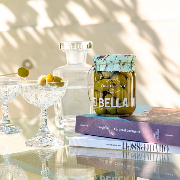 premium large green olives in brine jar 550 ml