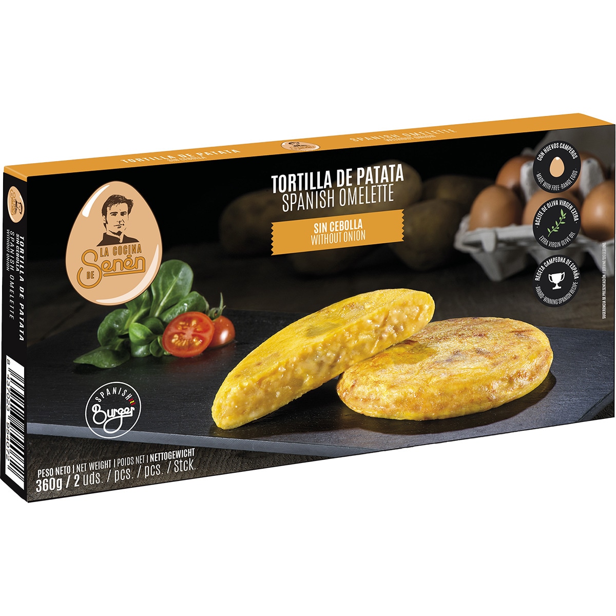 tortilla de patata sin cebolla lista en 5 minutos sin gluten envase 360 g