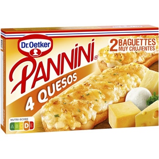 4 quesos 2 baguettes estuche 250 g - Dr.oetker Pannini