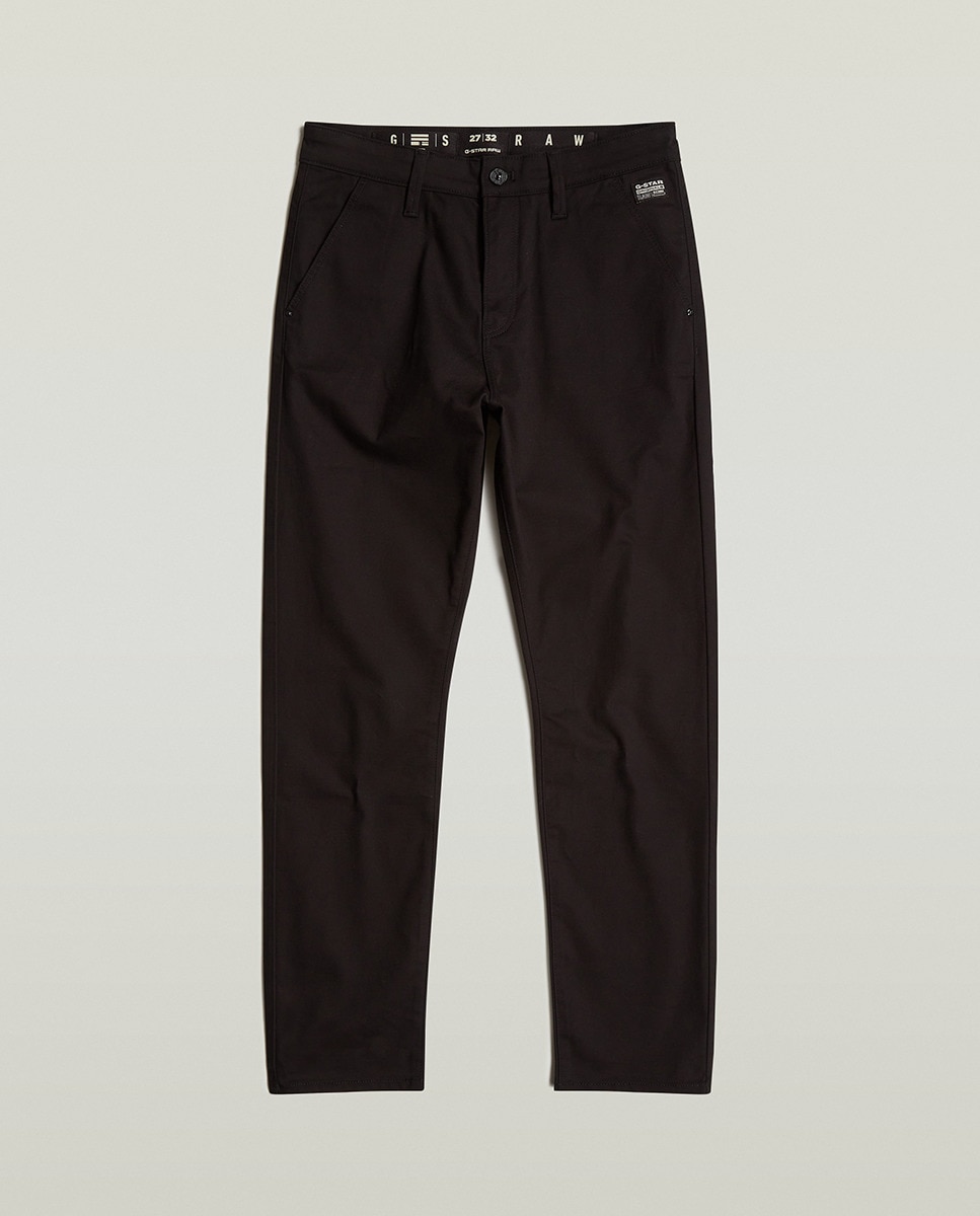 Calças Chino Slim Preto-6