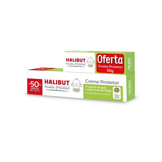 Imagem 0 de Halibut Muda Fraldas Creme Protetor Oferta 50% + Creme Protetor - 50g - 150 g