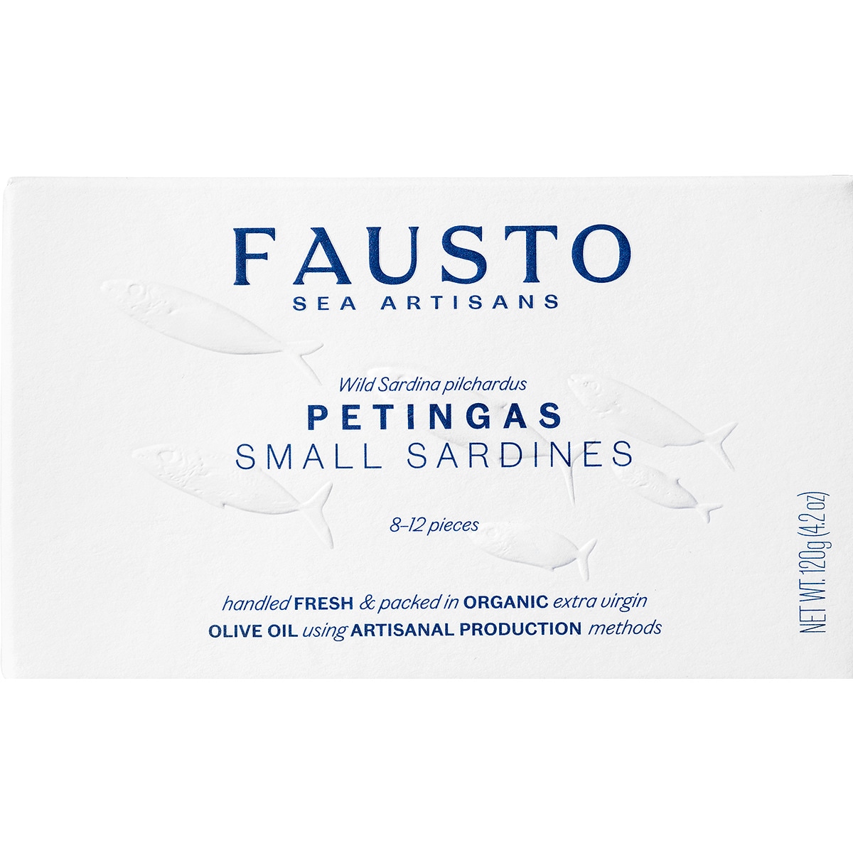 Petingas em Azeite Virgem Extra Bio 8-12 unidades lata 120 g