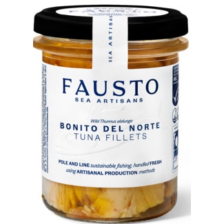 Filete de Atum em Azeite Virgem Extra Bio Bonito Del Norte frasco 190 g - Fausto