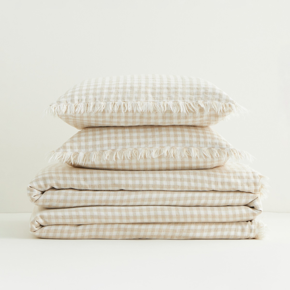 Conjunto de Capa de Edredão em Viscose de Algodão e Linho Albanne Natural-5