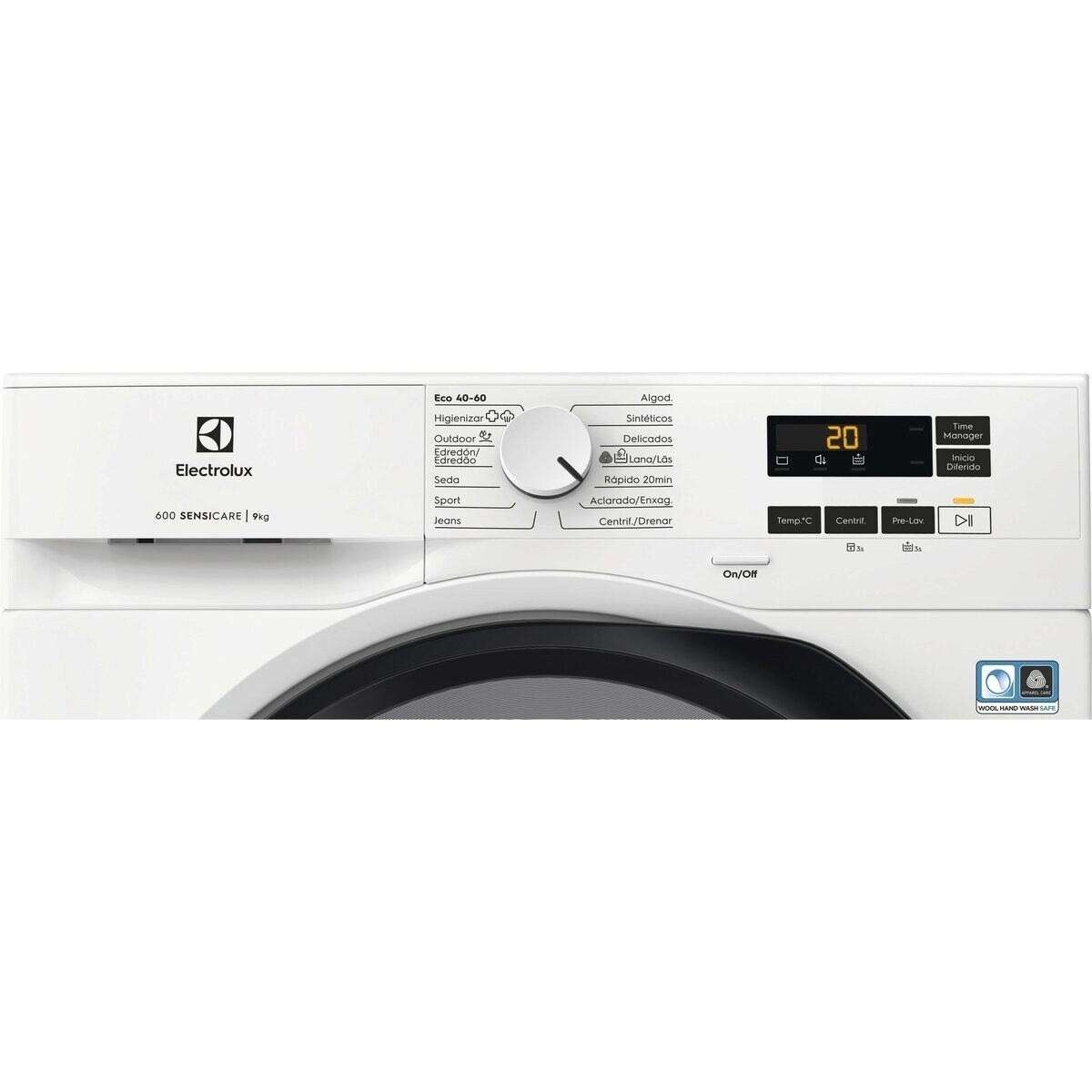 Máquina de Lavar Roupa Eletrolux Série 600 EFI6194O2B Carga Frontal, Motor Inverter, SensiCare, de 9 Kg e de 1400 rpm - Branco Branco-2