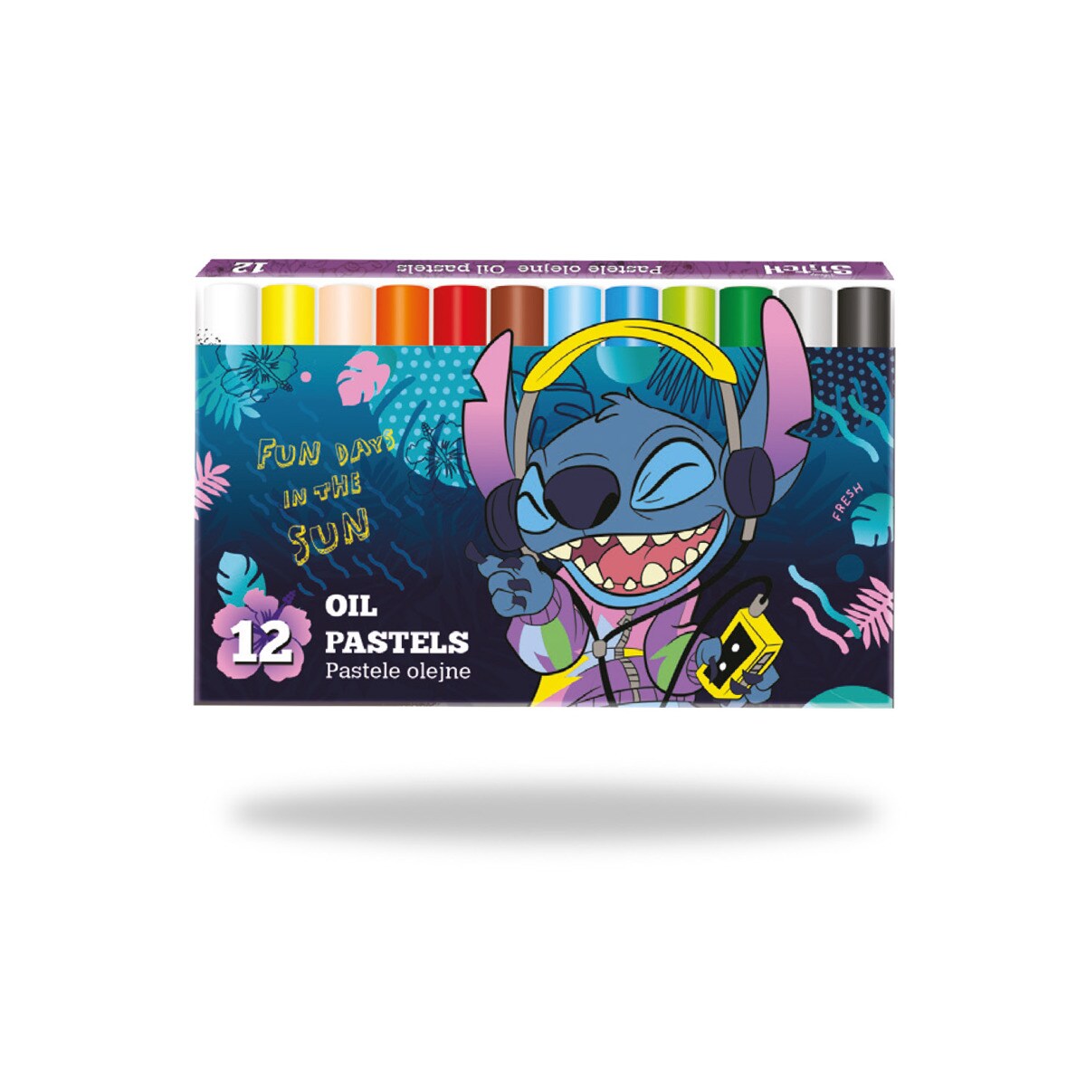 Ceras pastel 12 unidades Stitch Coolpack Multicolor-1
