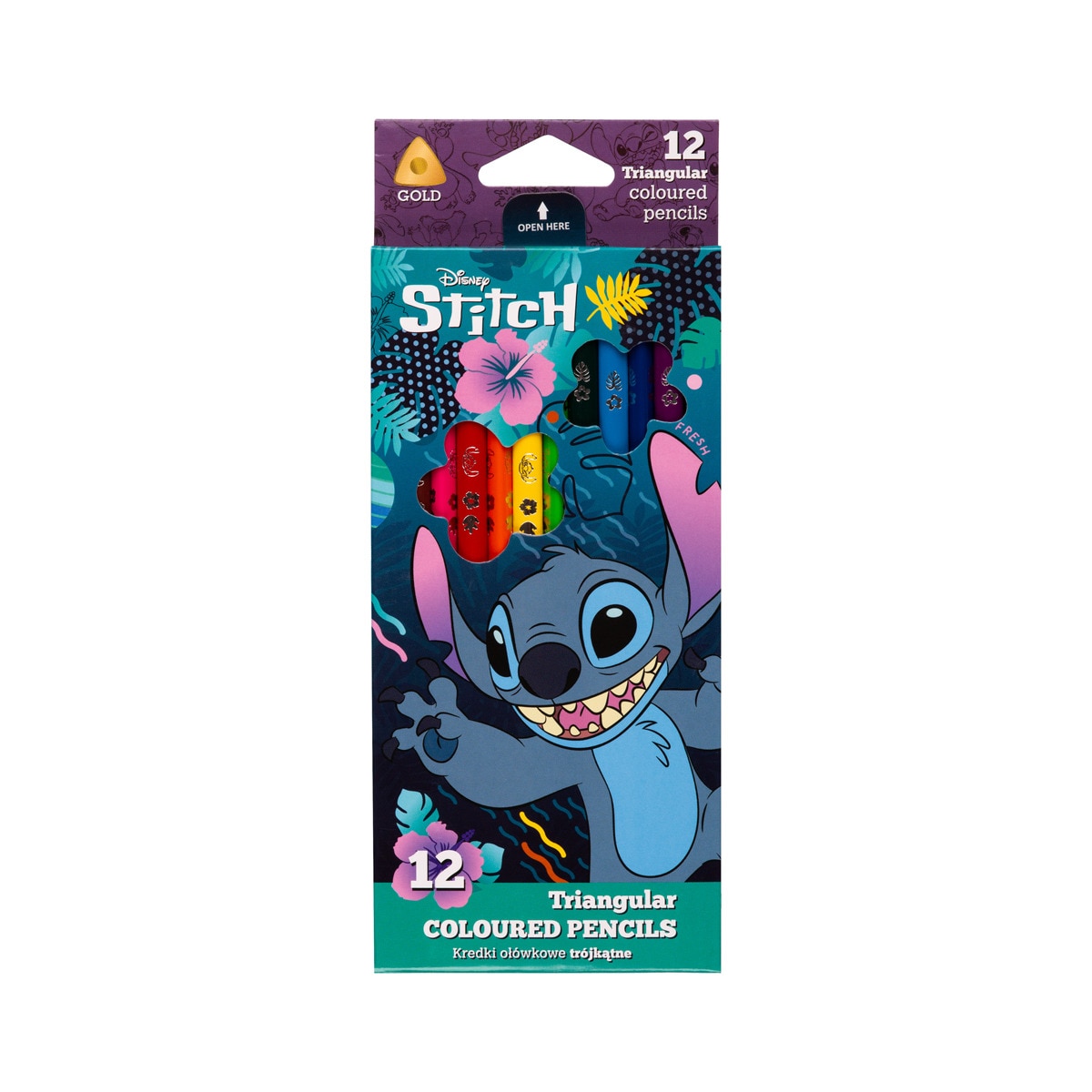 Lapiceros de colores  12 unidades Stitch Coolpack Multicolor-1