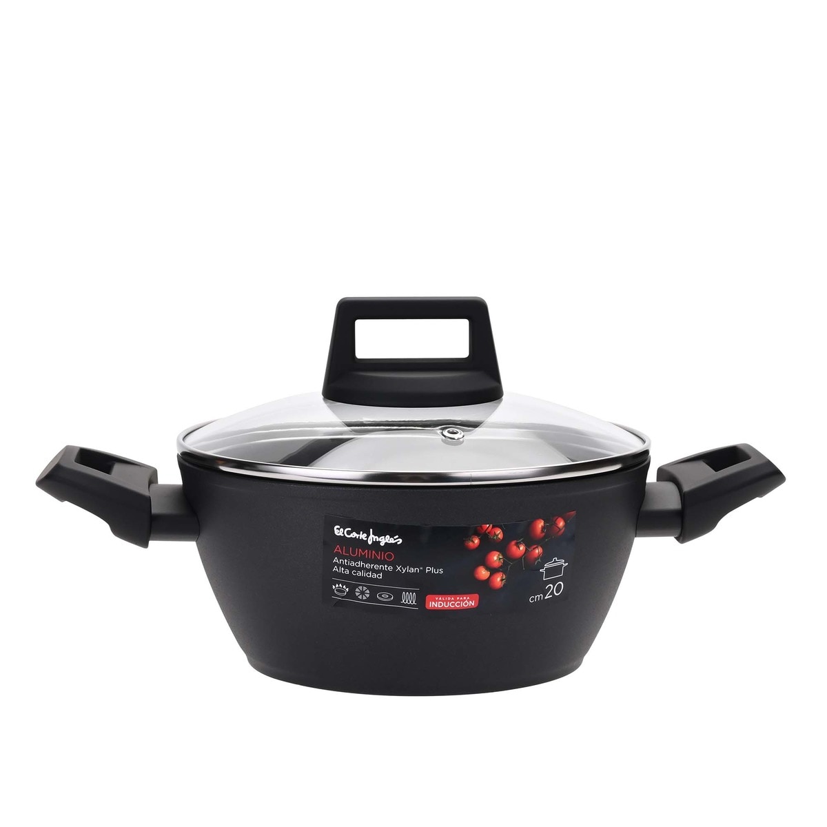 Caçarola de Alumínio Forjado com Efeito Pedra Preto-3