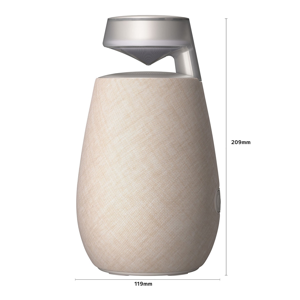Altavoz portátil LG XBOOM 360 XO2TBE, 20W, 15 Horas autonomía, Iluminación, Resistencia IP55 a polvo y agua Beige-3