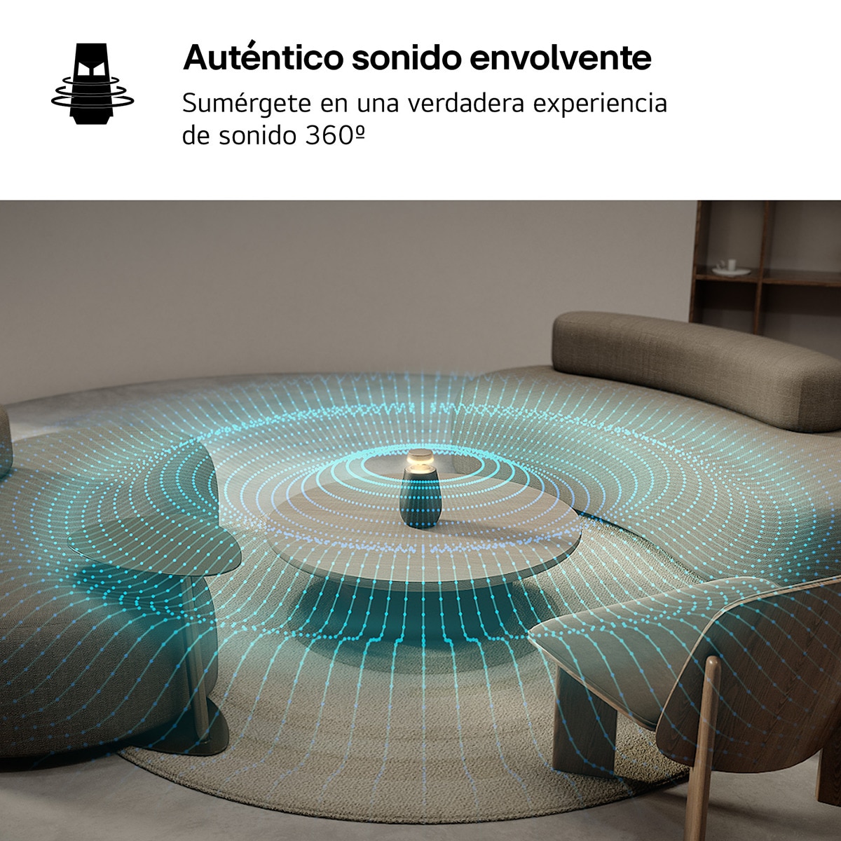 Altavoz portátil LG XBOOM 360 XO2TBE, 20W, 15 Horas autonomía, Iluminación, Resistencia IP55 a polvo y agua Beige-7