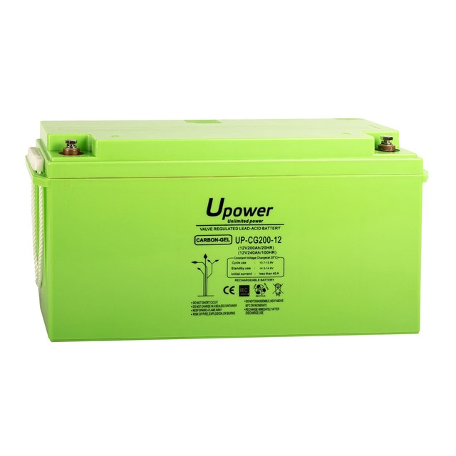 Batería Carbono-Gel sin Mantenimiento UP-CG200-12 200Ah
