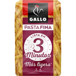 macarrones plumas pasta fina 3 minutos paquete 400 g - Gallo