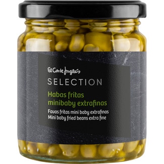 habas fritas minibaby en aceite de oliva frasco 225 g - El Corte Ingles Selection