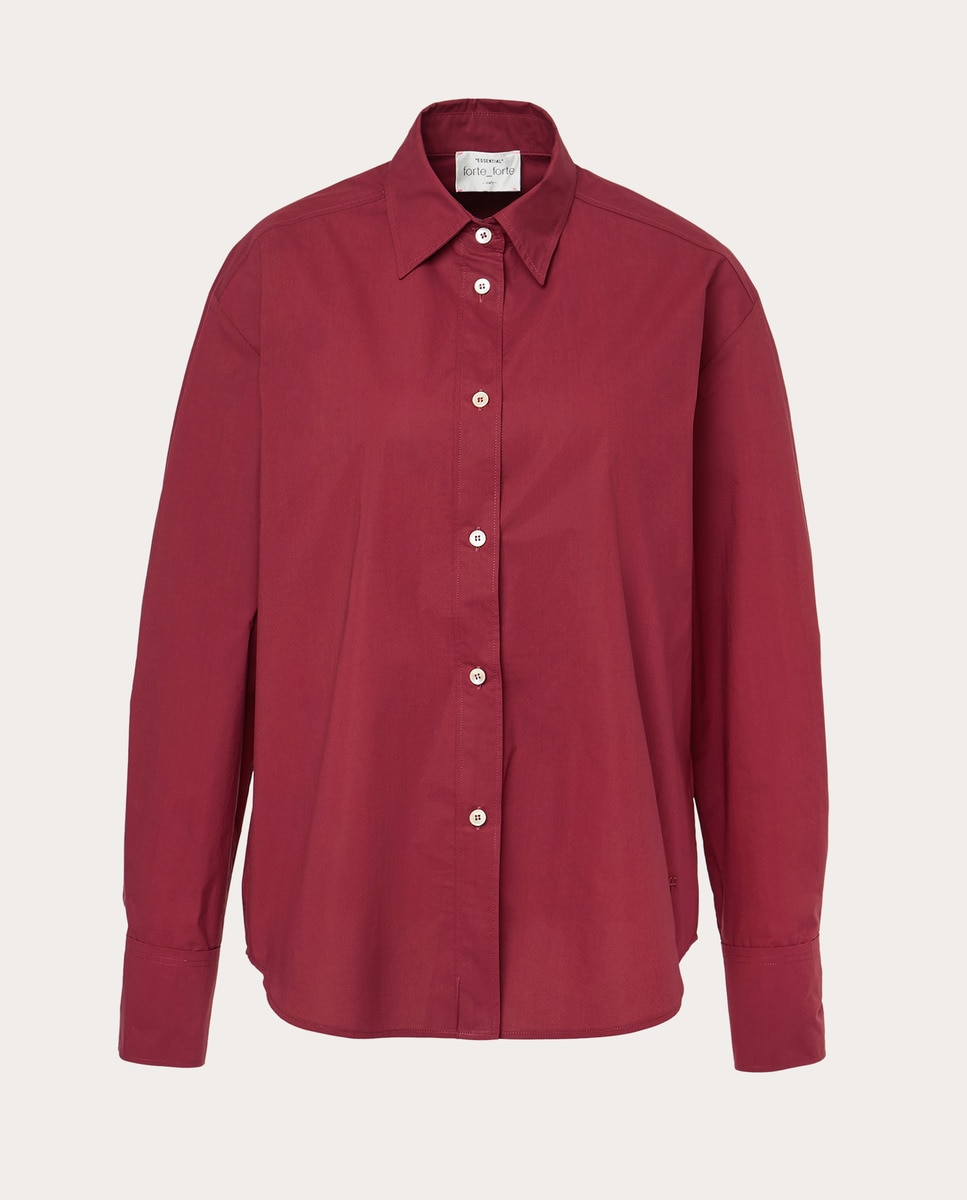 Camisa de algodón Rojo-1