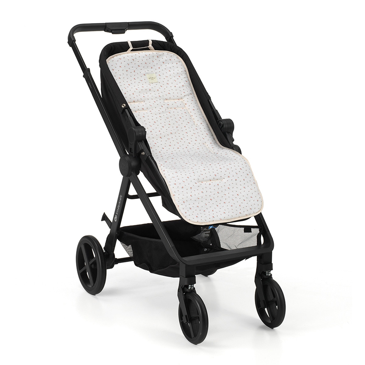 Colchoneta para silla de paseo Flowers Rosa-1