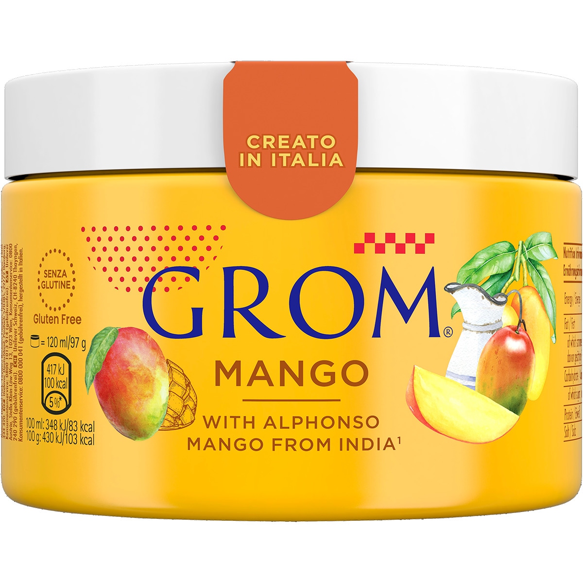 Gelado de Manga embalagem 120 ml