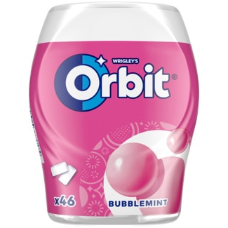 Pastilhas Elásticas Bubblemint embalagem 64 g - Orbit
