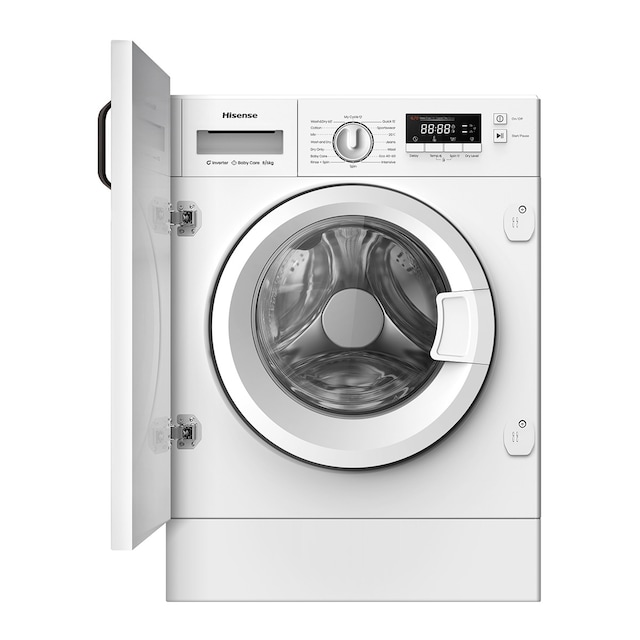 Imagen 0 de Lavadora secadora integrable Hisense 8 kg, 1.400 rpm - WD3M841BWIES