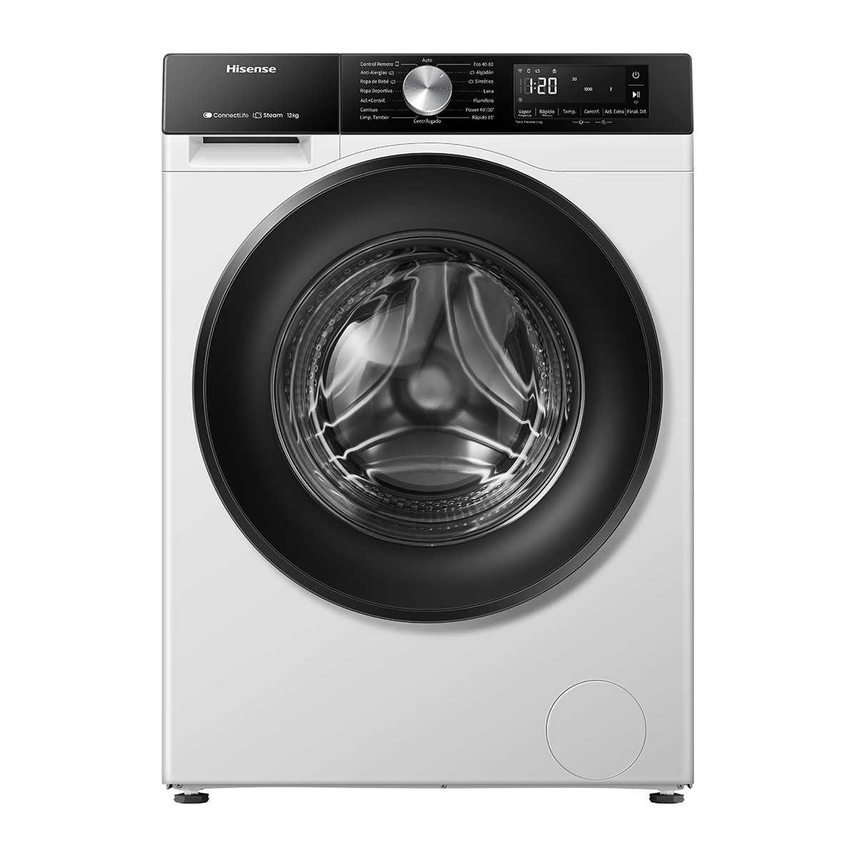 Imagen 0 de Lavadora Hisense 12 kg / 1.400 rpm, Wifi Serie 3S - WF3S1243BW3