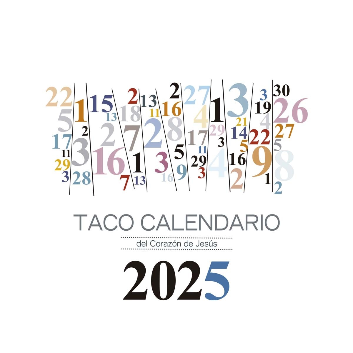 Taco calendario sagrado corazón 2025 peana númer · MENSAJERO · El