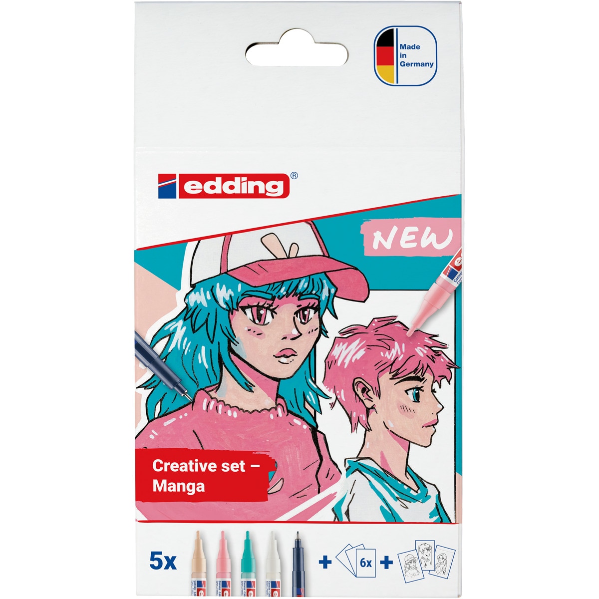 Set acrílico manga con dibujos de regalo Edding Multicolor-1