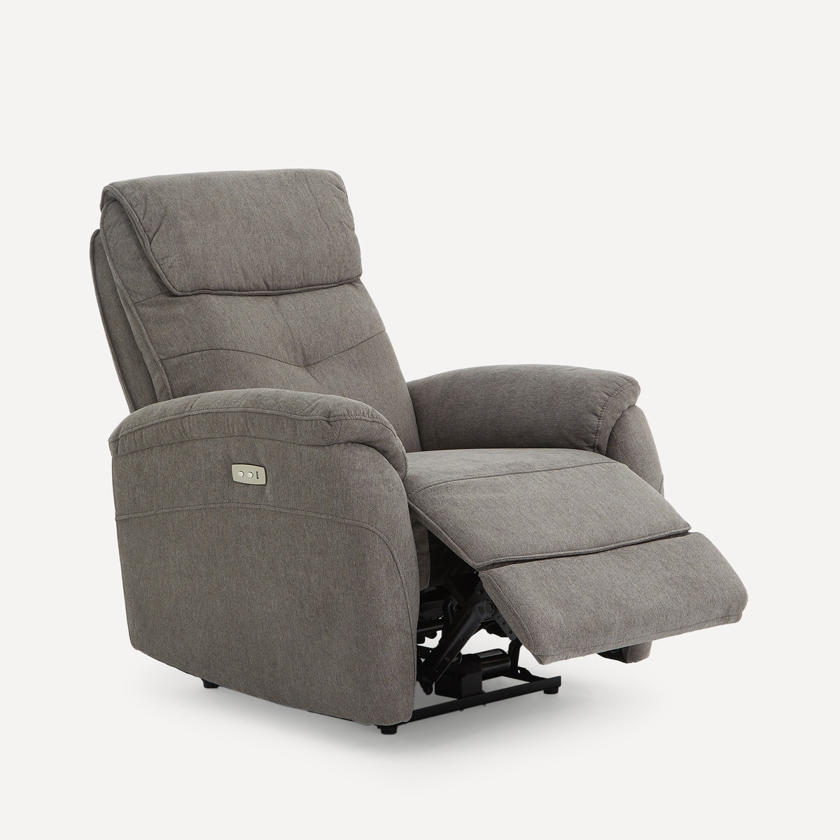 Poltrona Estofada com Relax Elétrico Draco Cinzento-escuro-5