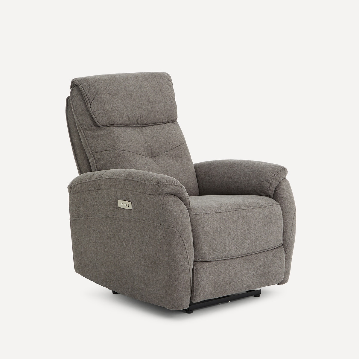 Poltrona Estofada com Relax Elétrico Draco Cinzento-escuro-1