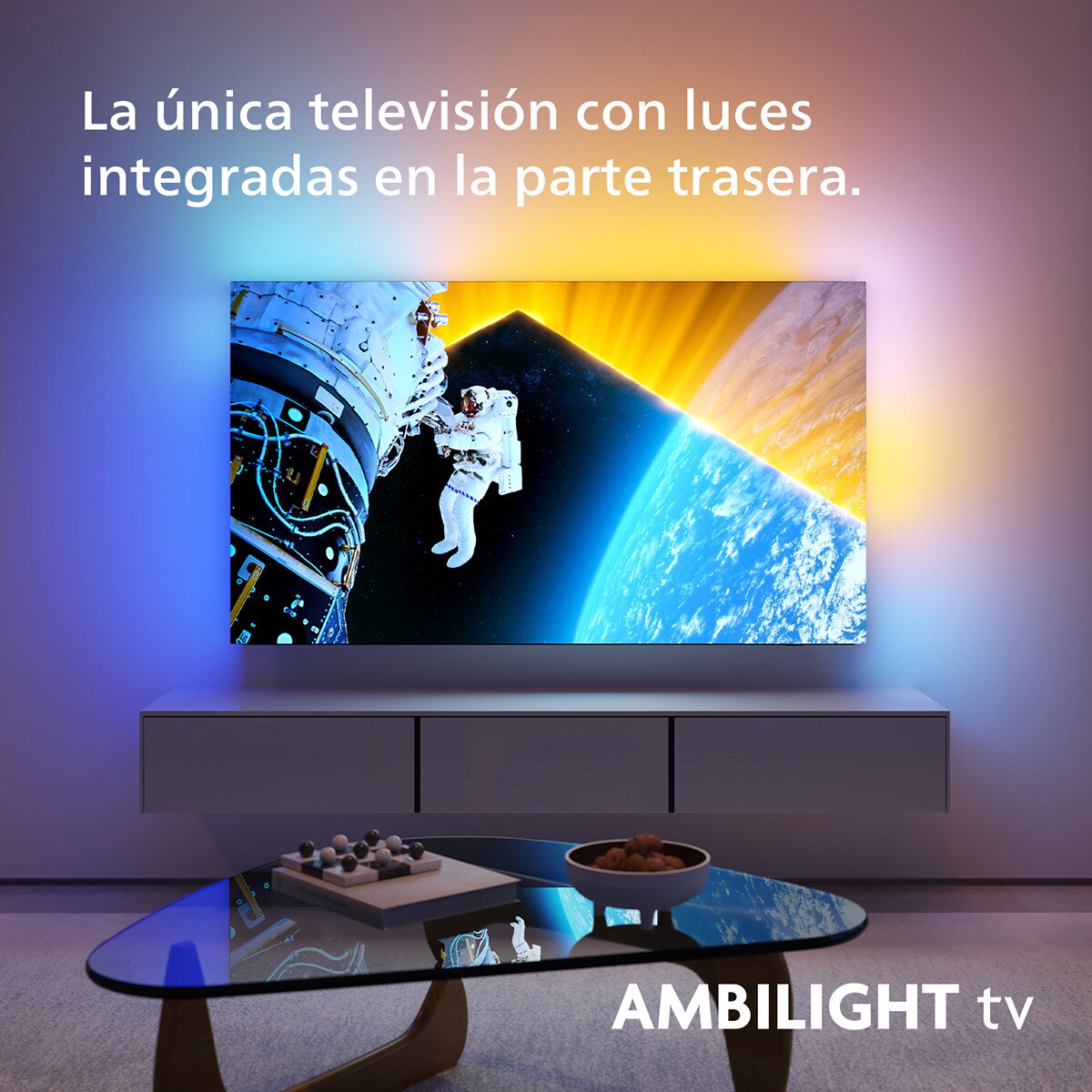 TV OLED 194cm (77") Philips Ambilight 77OLED819 XXL UHD 4K, Dolby Vision y Dolby Atmos, Google TV, Smart TV Cromado-4