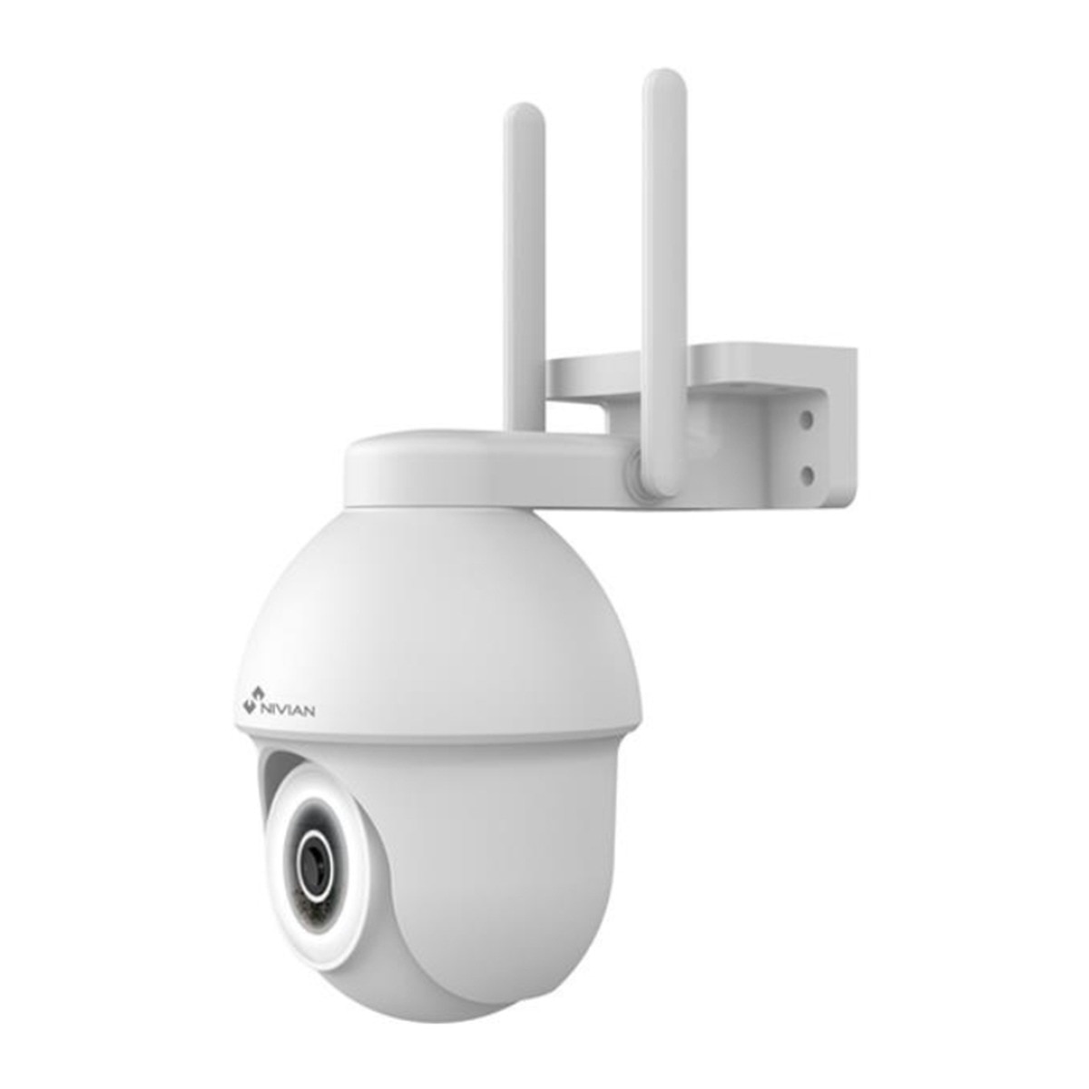 Cámara de vigilancia exterior Nivian IPC-0S3, WiFi, Half 4K, Detección de Movimiento y Humanos Blanco-1