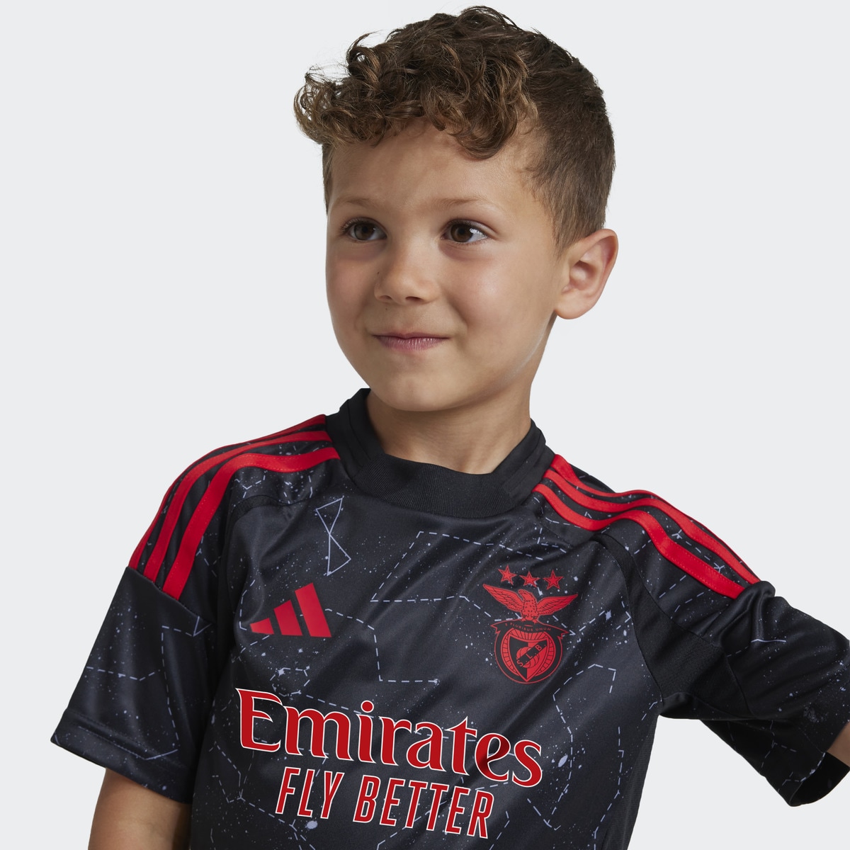 Conjunto de Criança 2.º Equipamento SL Benfica Preto-3