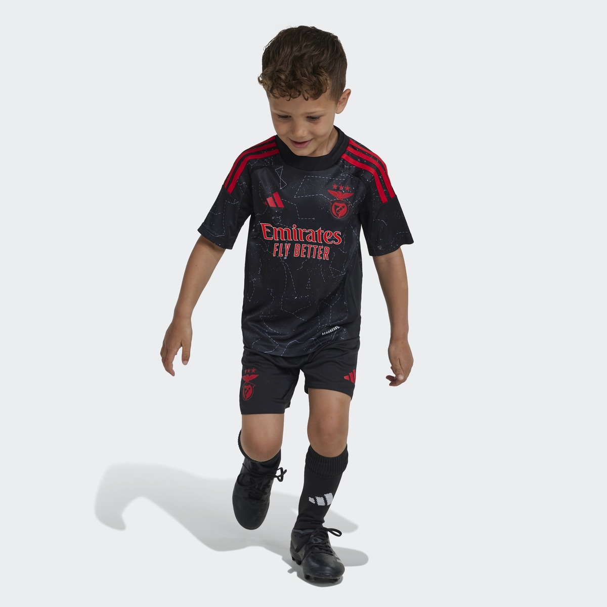 Conjunto de Criança 2.º Equipamento SL Benfica Preto-2