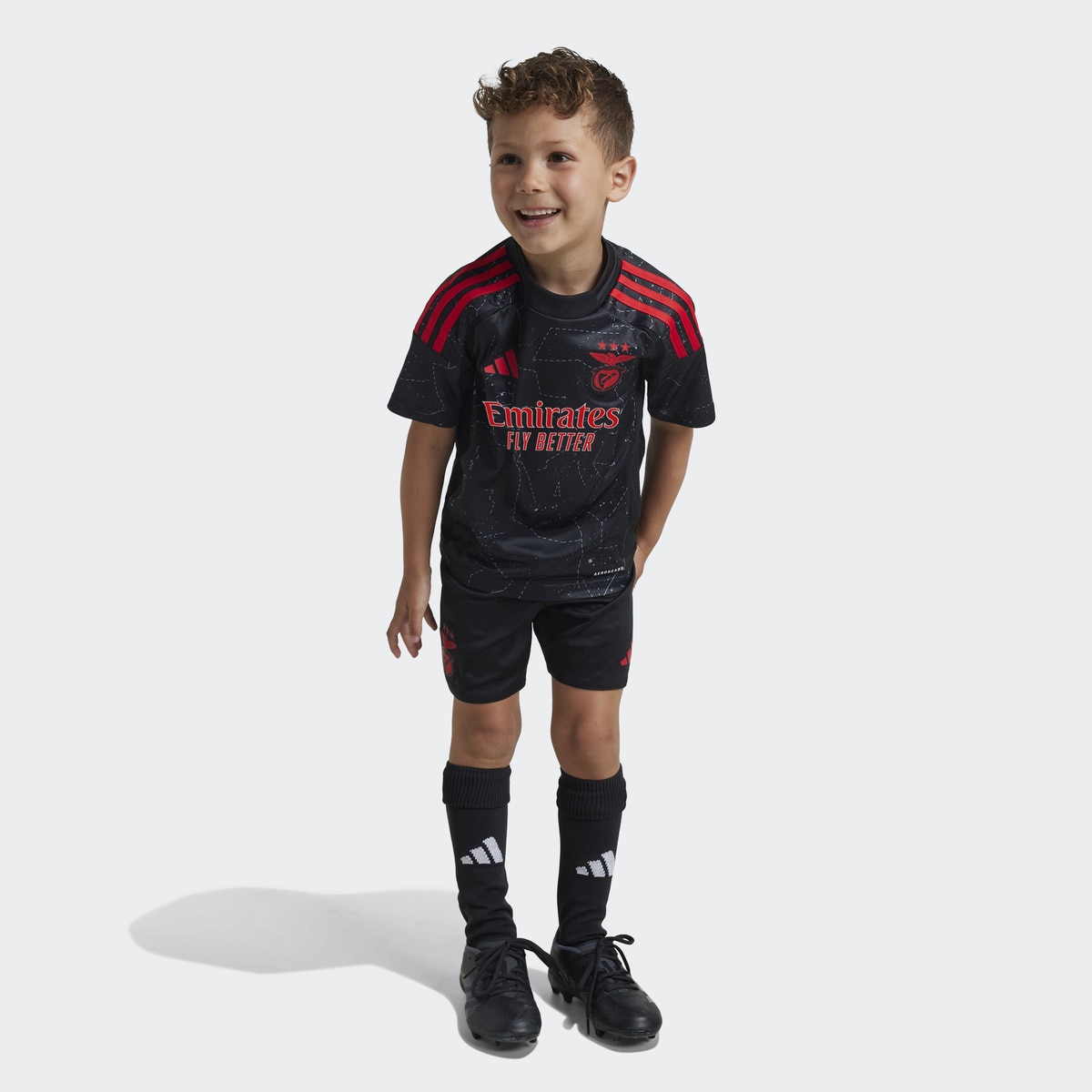 Conjunto de Criança 2.º Equipamento SL Benfica Preto-1