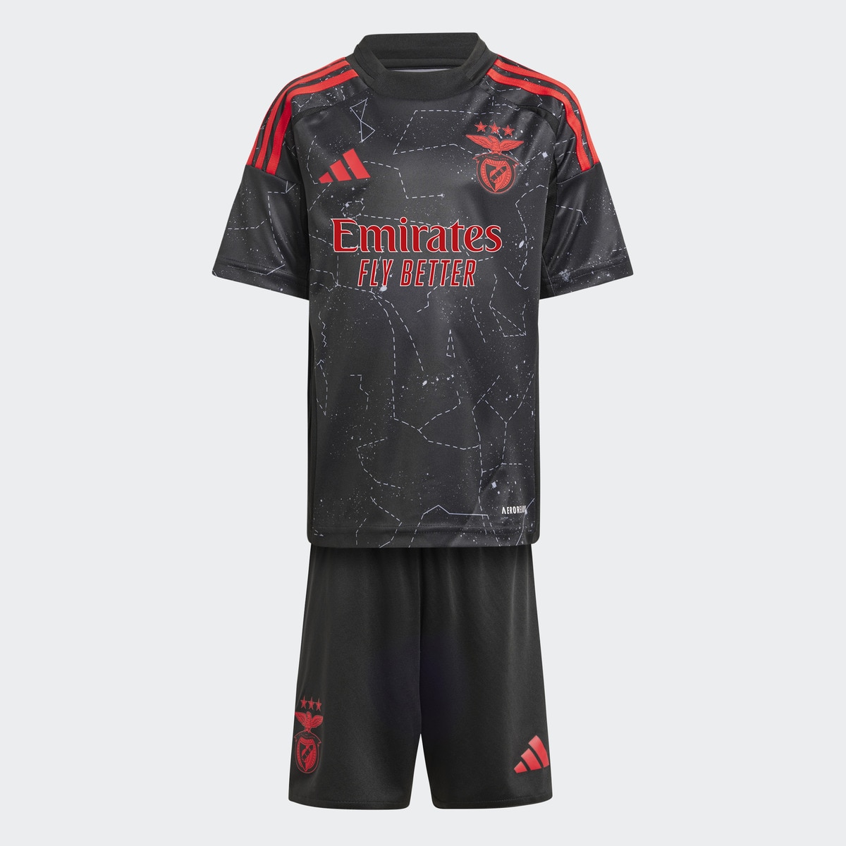 Conjunto de Criança 2.º Equipamento SL Benfica Preto-4