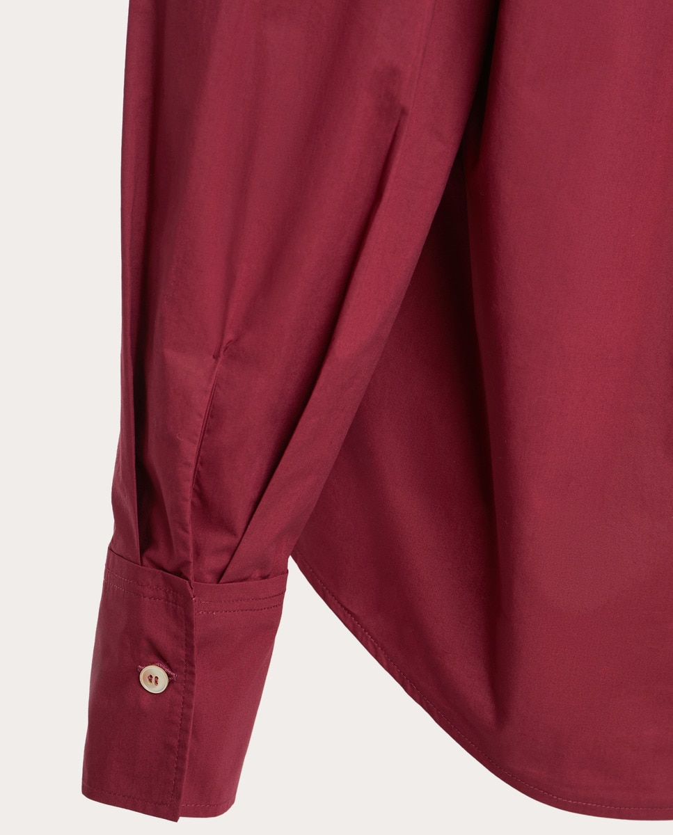 Camisa de algodón Rojo-4