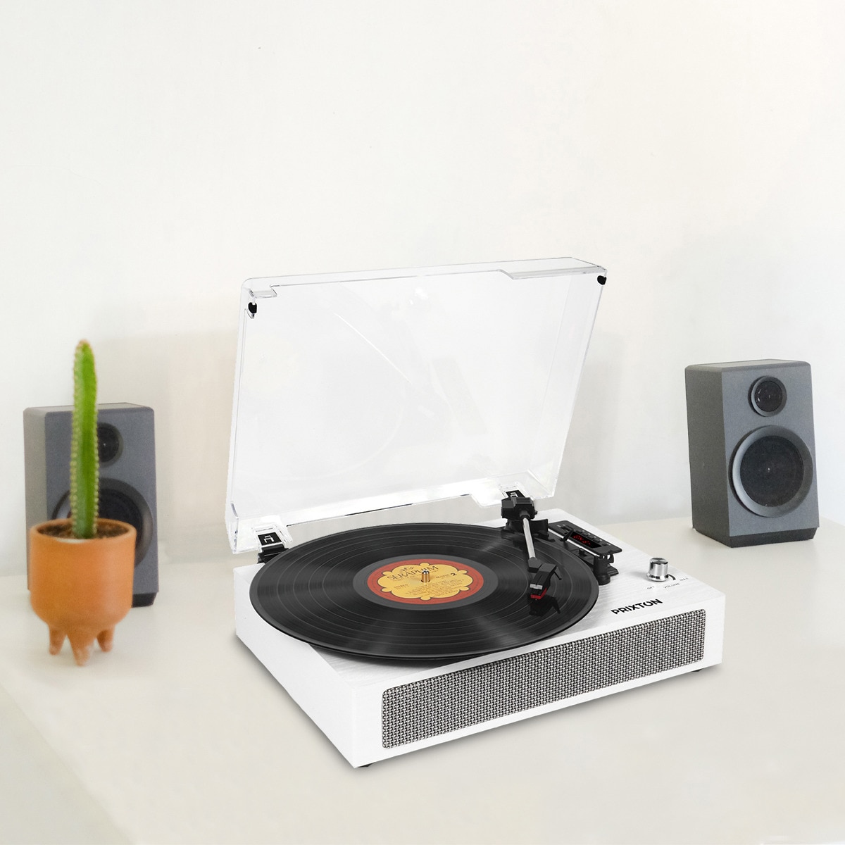 Tocadiscos Prixton Studio Deluxe Blanco / Negro-6