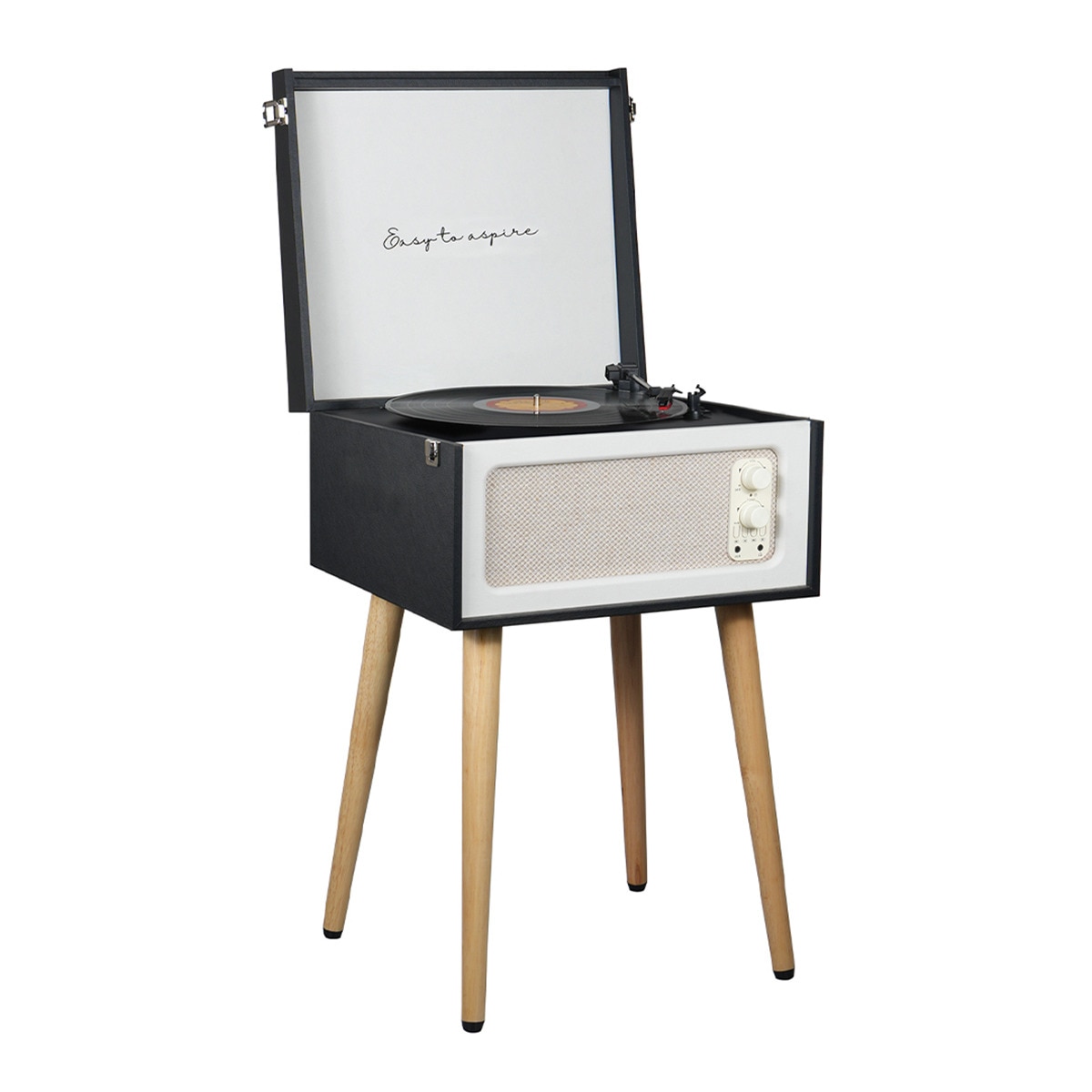 Tocadiscos Prixton Detroit Negro / Blanco-2
