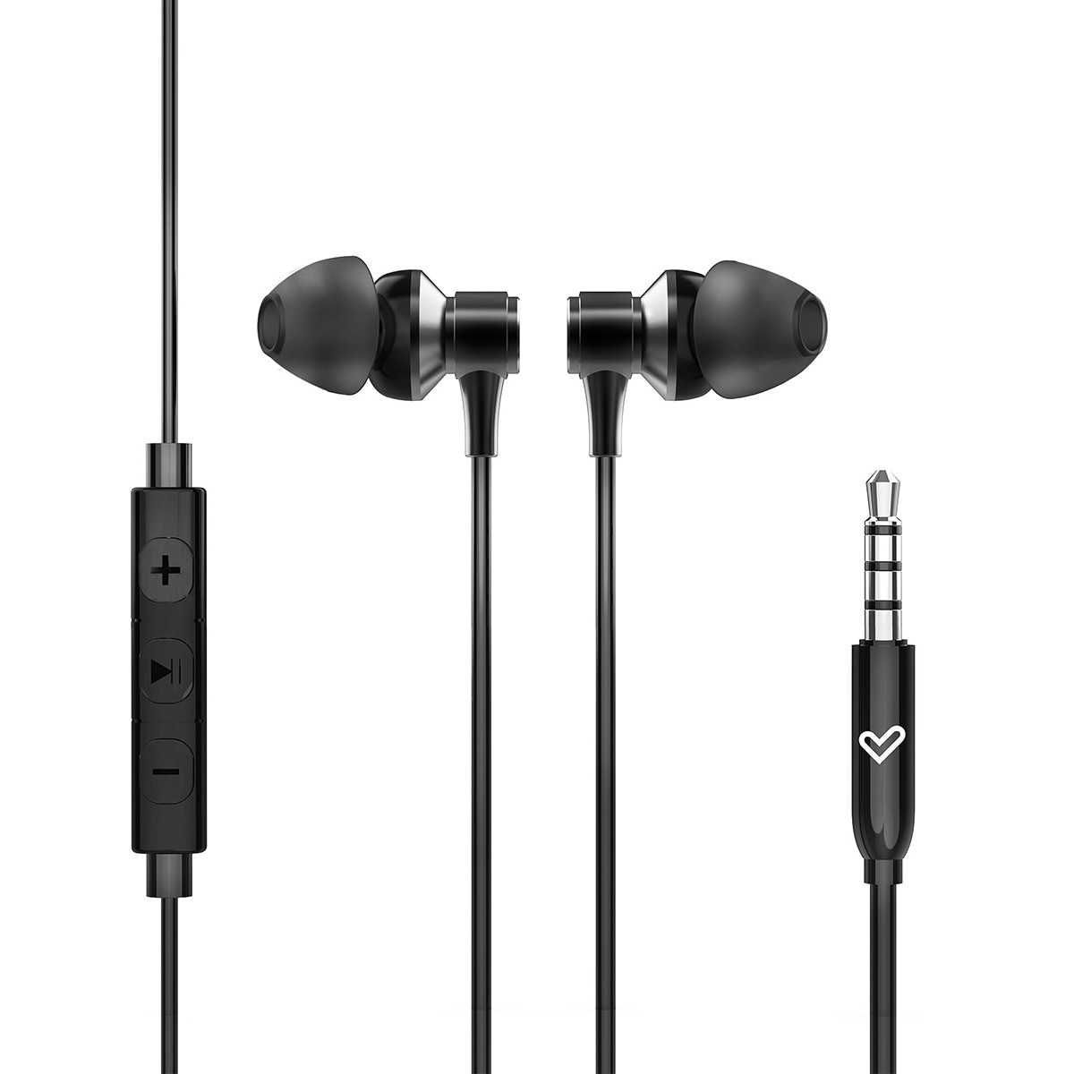 Auriculares de botón con cable Energy Sistem Metallized con micrófono integrado Negro metalizado-4