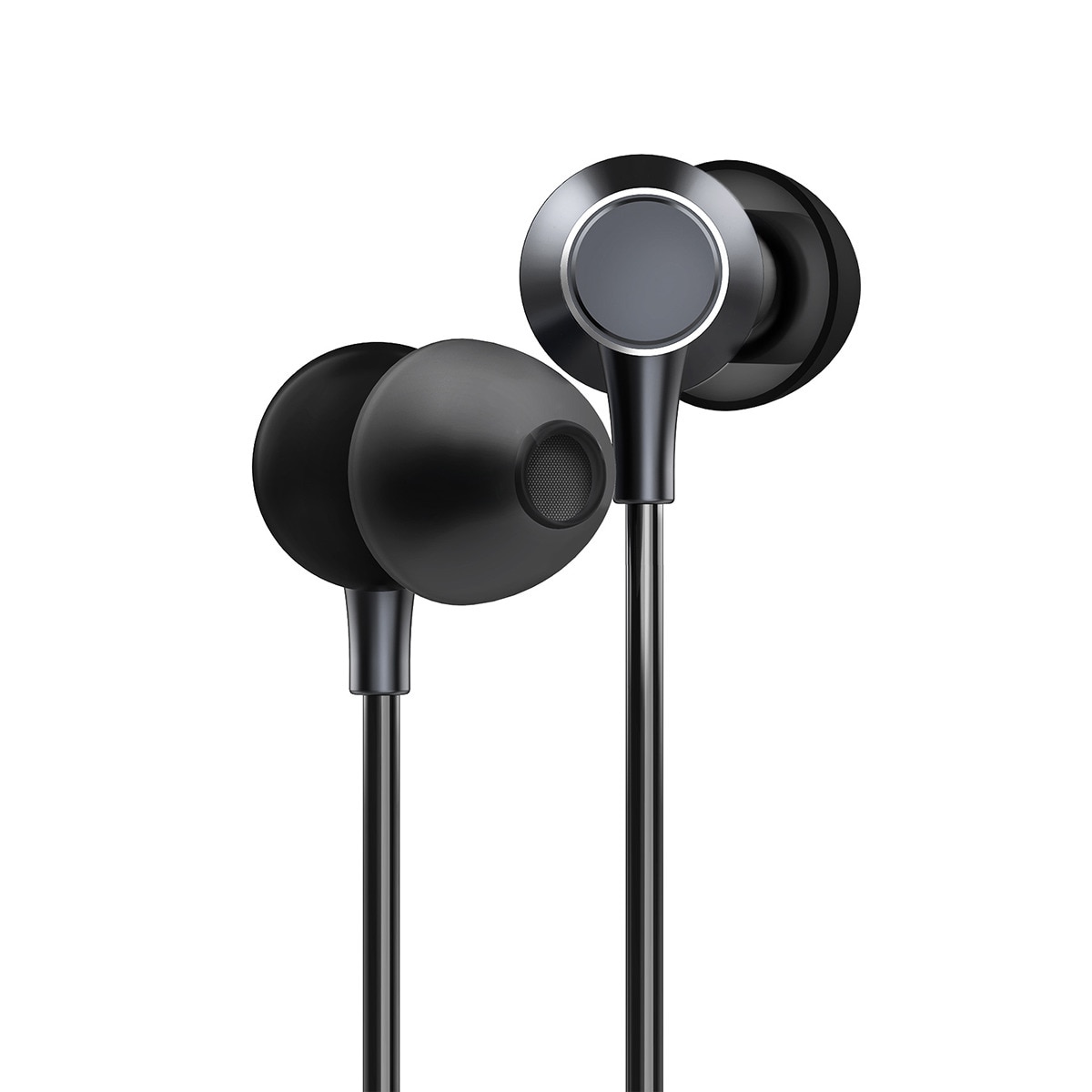 Auriculares de botón con cable Energy Sistem Metallized con micrófono integrado Negro metalizado-3