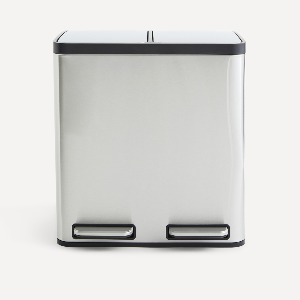 Balde do Lixo com Pedal Recicla em Inox - 2x15 L Aço-2