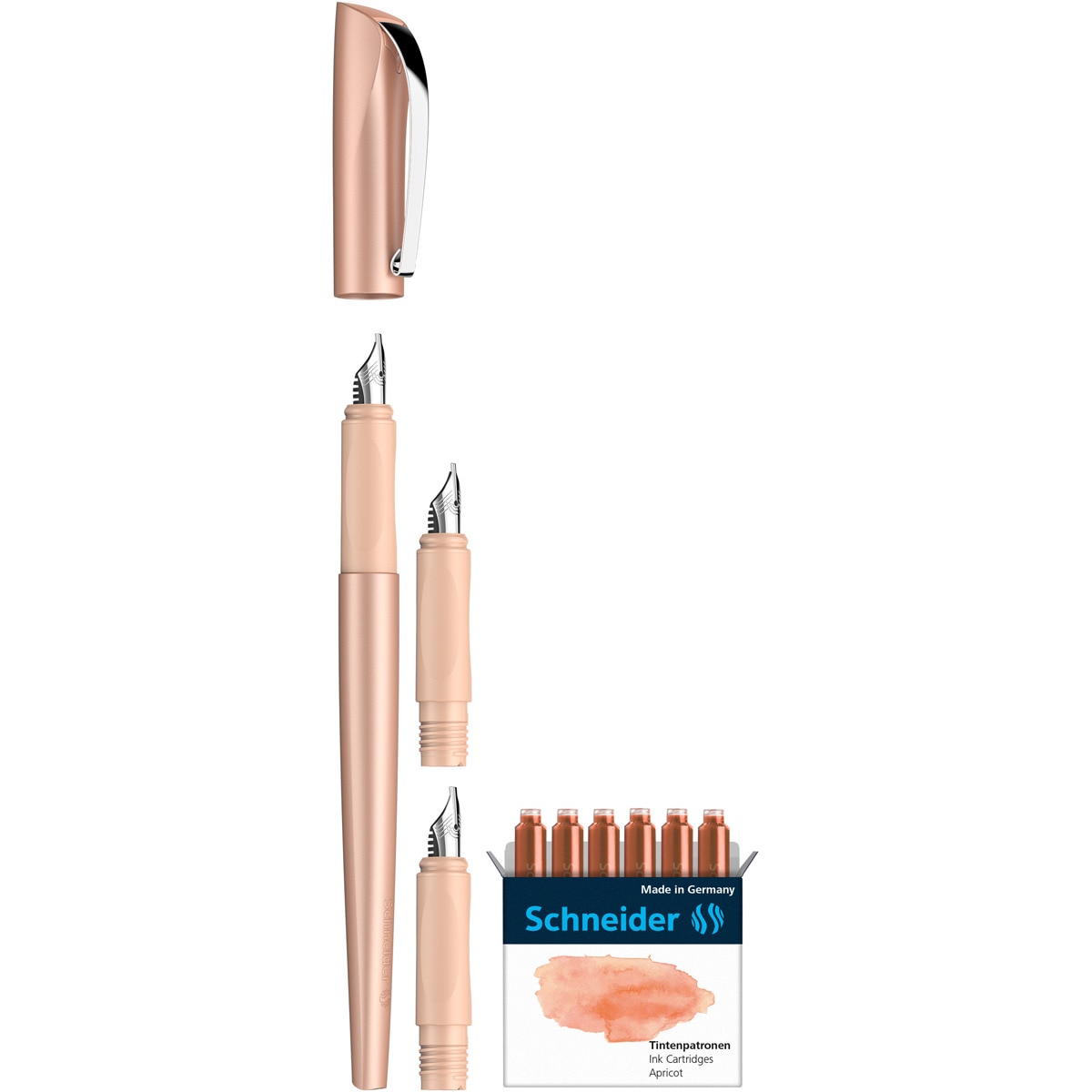 Set Regalo Pluma Callissima Apricot Schneider Naranja-3