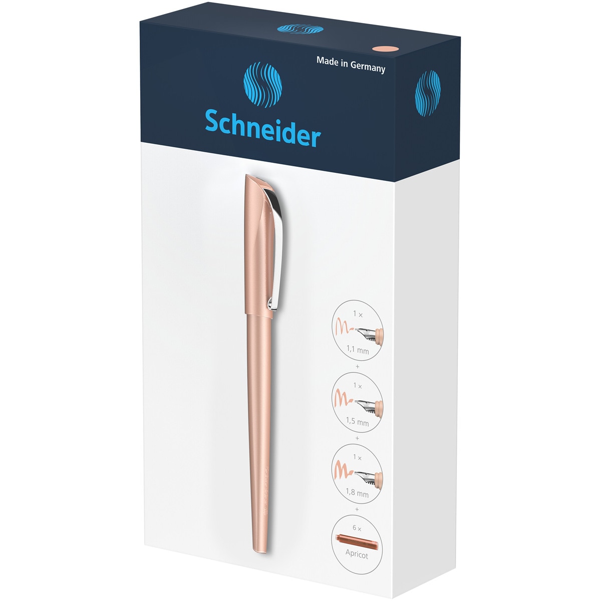 Set Regalo Pluma Callissima Apricot Schneider Naranja-1